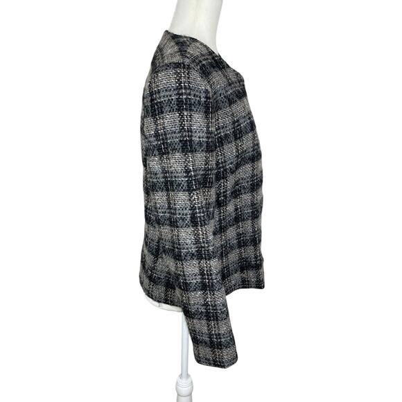 VTG Pendleton Wool Tweed Blazer Women's Neutral Size 10 Academia Classic Career - Picture 6 of 14